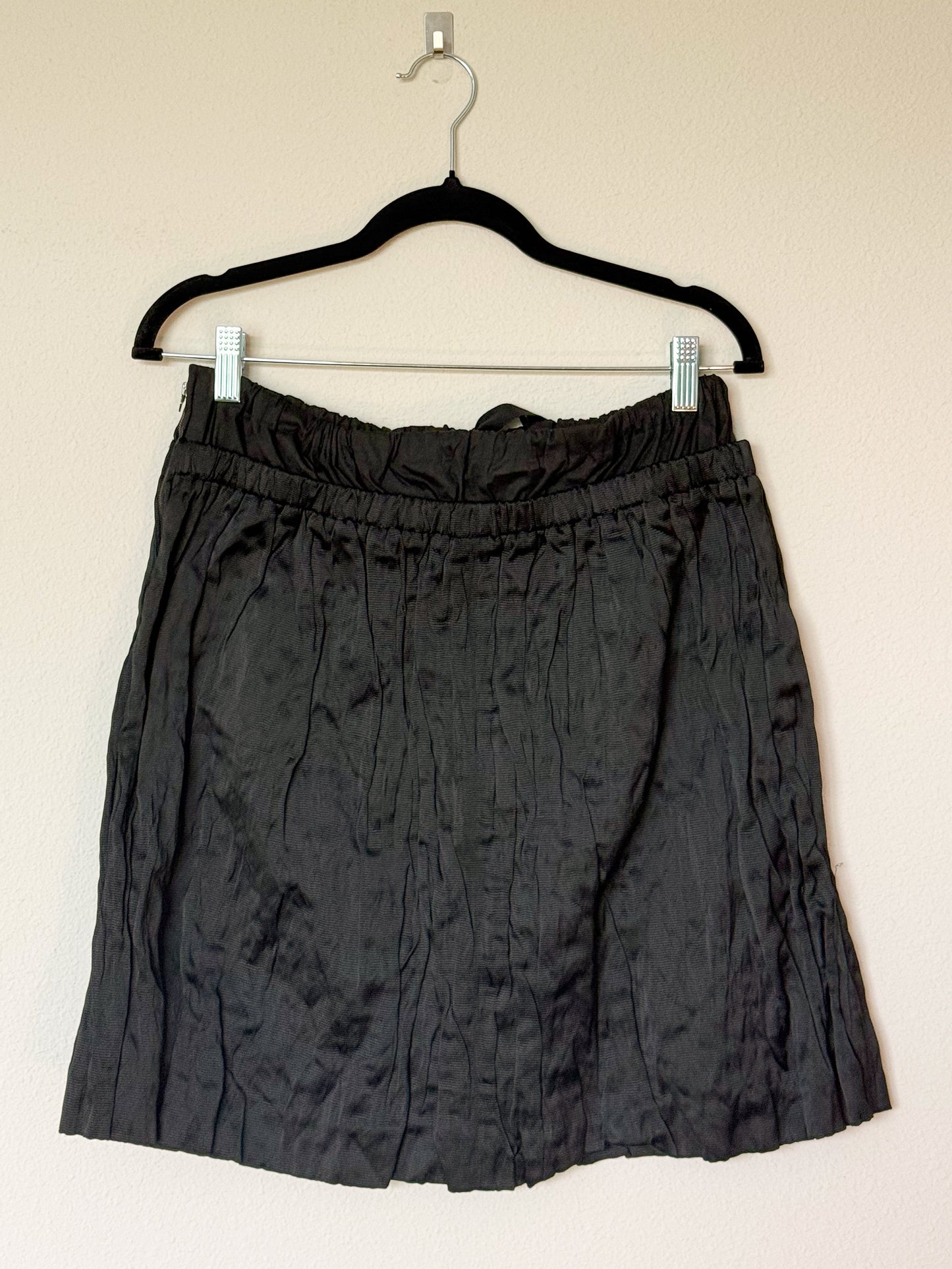 Prada Spring 2009 Runway Black Crinkled Skirt  Icarus Vintage