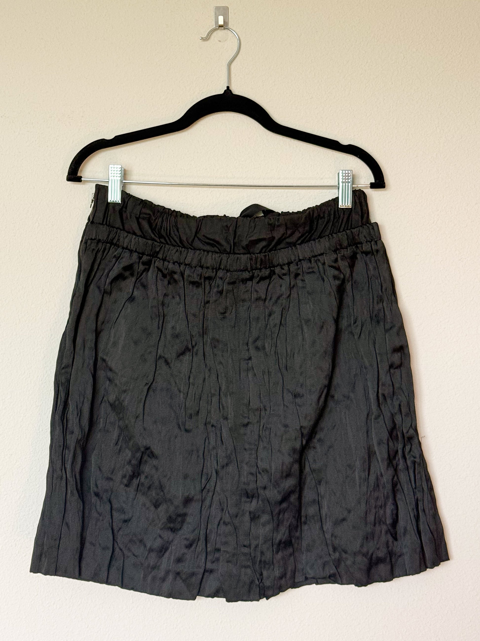 Prada Spring 2009 Runway Black Crinkled Skirt  Icarus Vintage