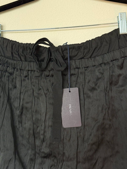 Prada Spring 2009 Runway Black Crinkled Skirt  Icarus Vintage