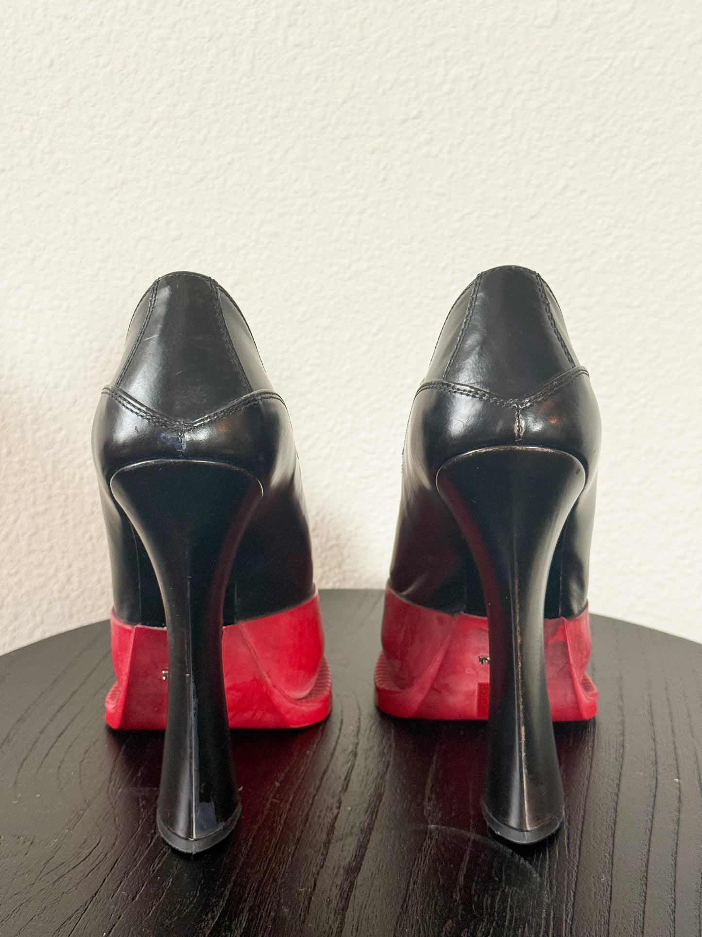 Prada Fall 2012 Platform Mary Janes w/ Red Rubber Sole  Icarus Vintage