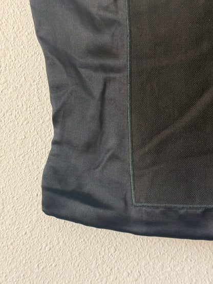 Prada Spring 1998 Black Silk and Linen Strapless Top  Icarus Vintage