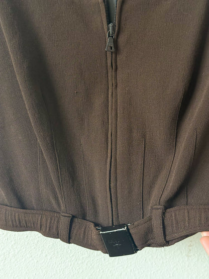 Prada Spring 1995 Brown Cropped Vest  Icarus Vintage