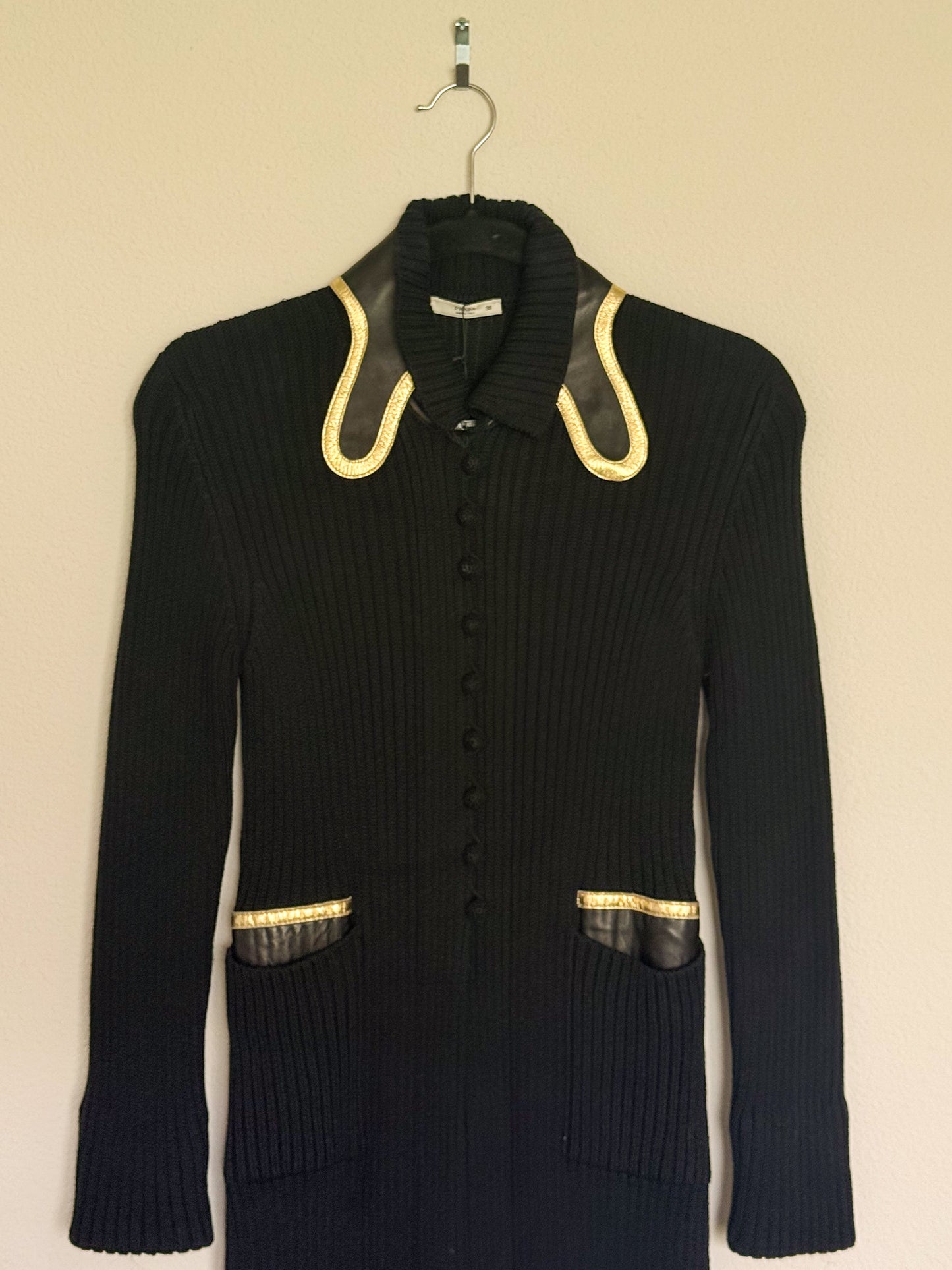 Prada Spring 2008 Runway Knee Length Cardigan  Icarus Vintage