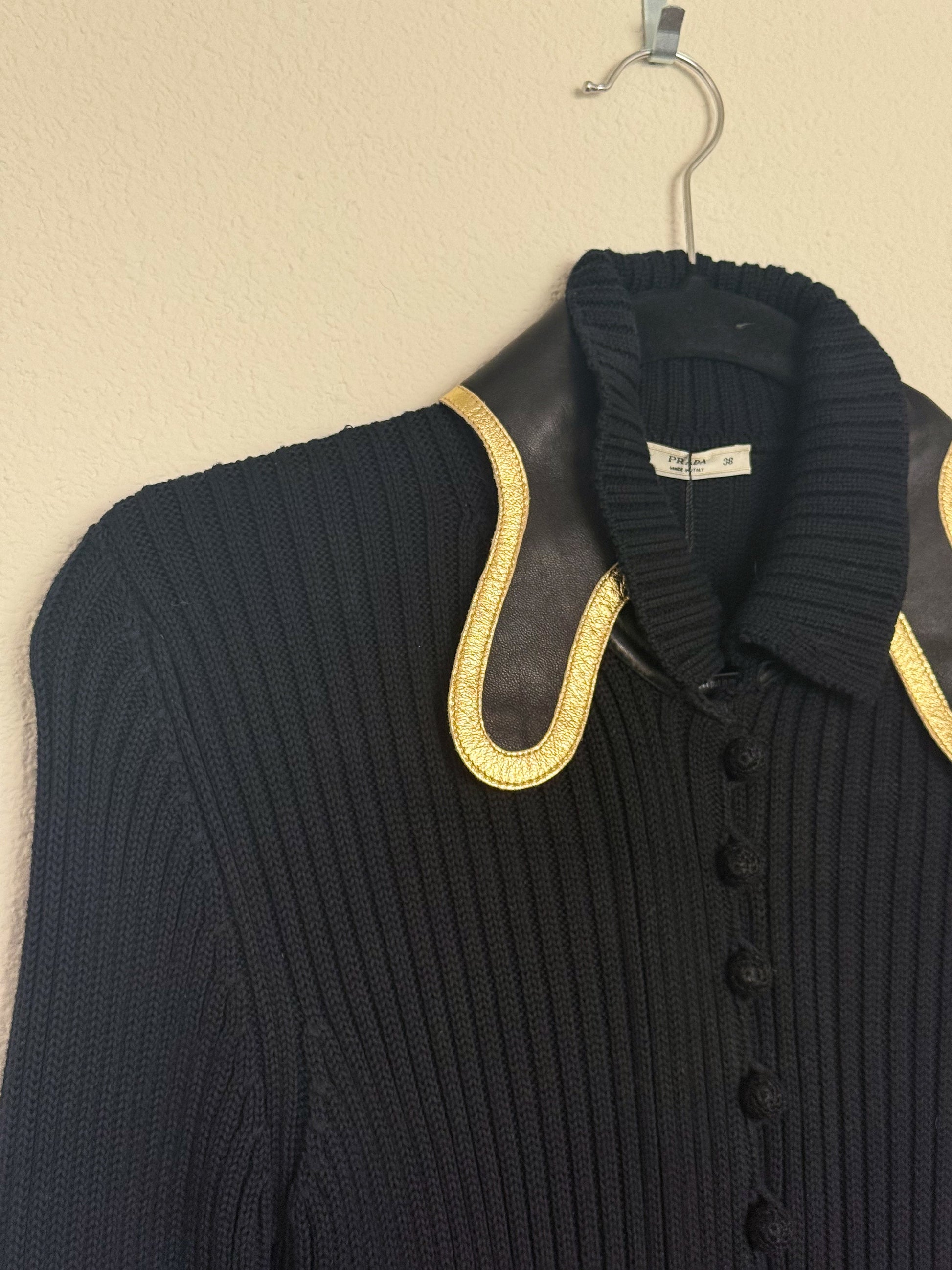 Prada Spring 2008 Runway Knee Length Cardigan  Icarus Vintage