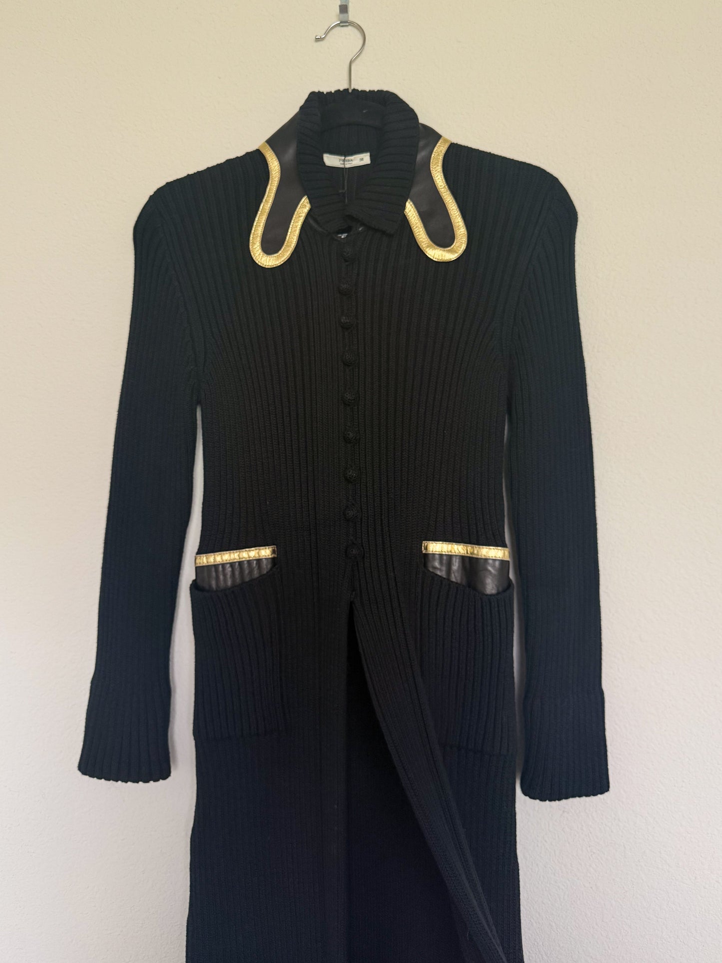 Prada Spring 2008 Runway Knee Length Cardigan  Icarus Vintage