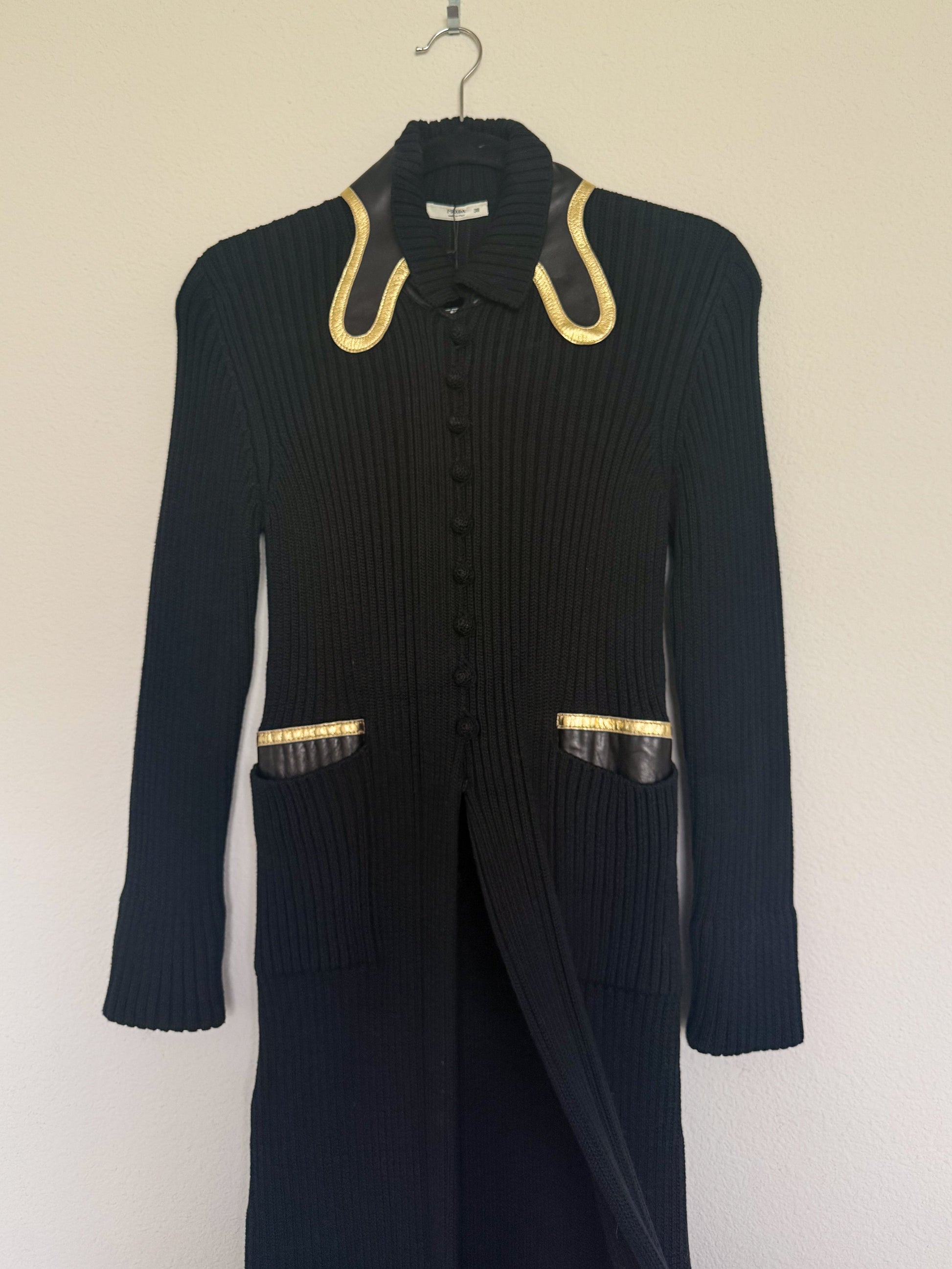 Prada Spring 2008 Runway Knee Length Cardigan  Icarus Vintage