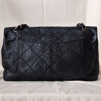 Chanel 2011 Black Python Single Flap 6500.00 Icarus Vintage