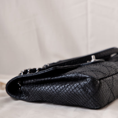 Chanel 2011 Black Python Single Flap 6500.00 Icarus Vintage