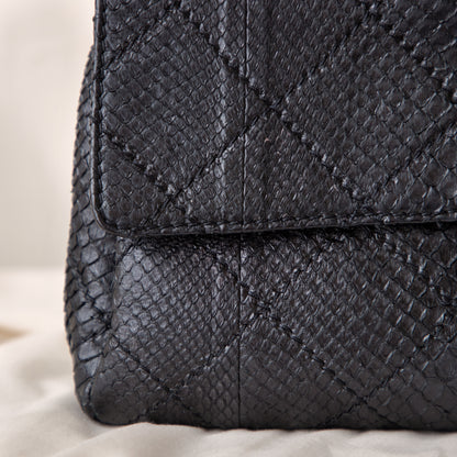 Chanel 2011 Black Python Single Flap 6500.00 Icarus Vintage