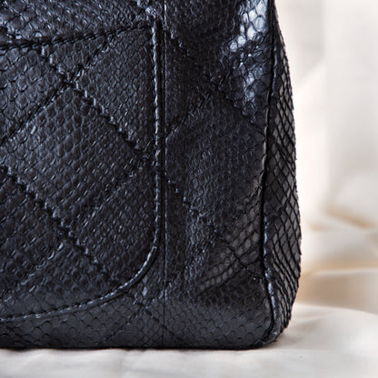 Chanel 2011 Black Python Single Flap 6500.00 Icarus Vintage