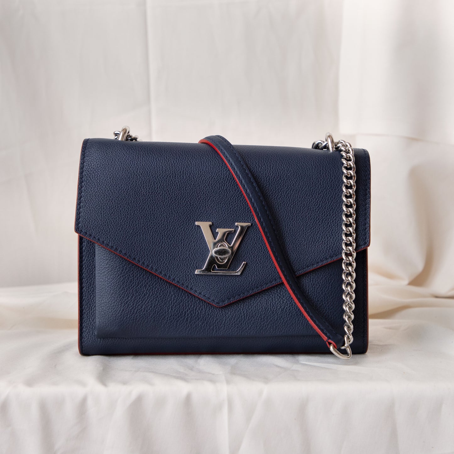 Louis Vuitton Mylockme Handbag Leather BB Red 224646316
