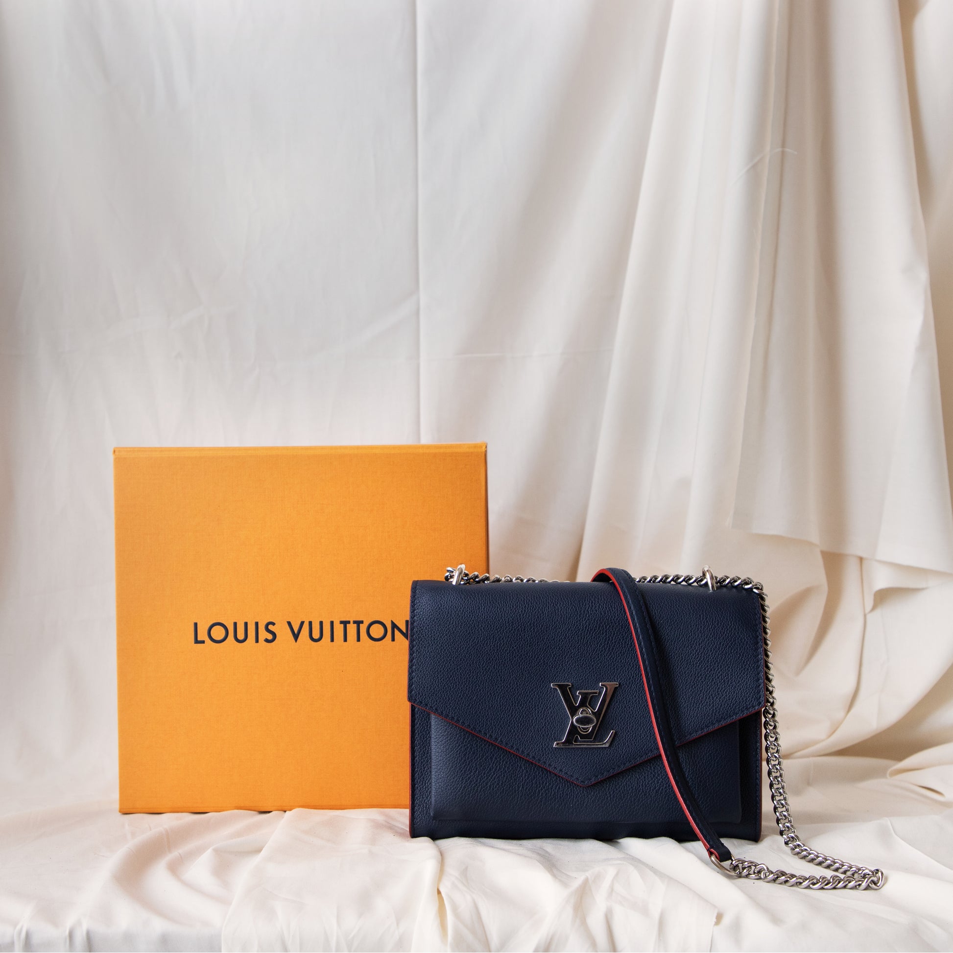 Louis Vuitton Mylockme Chain Bag in Red