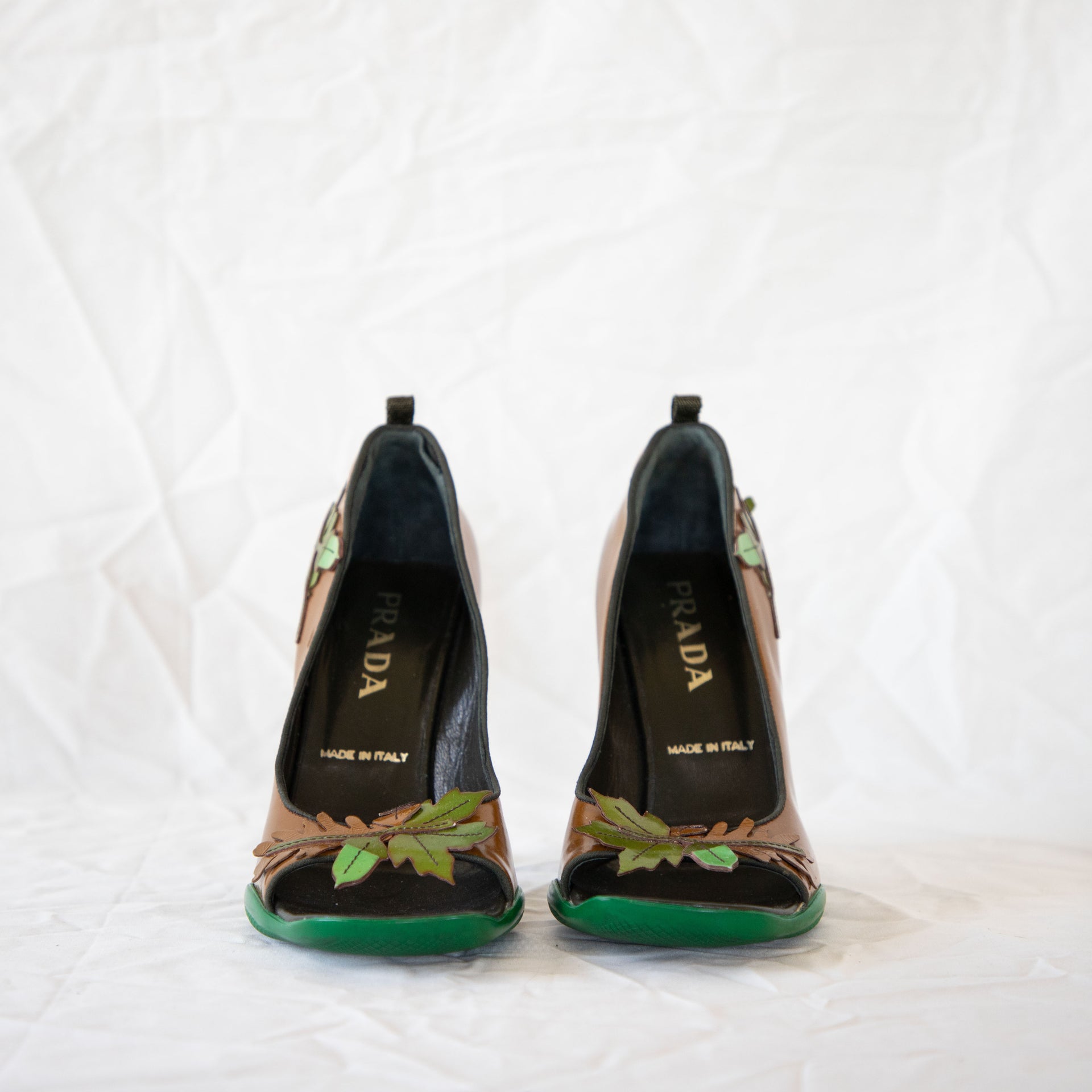 Prada FW 1999 Foliage Heels – Icarus Vintage
