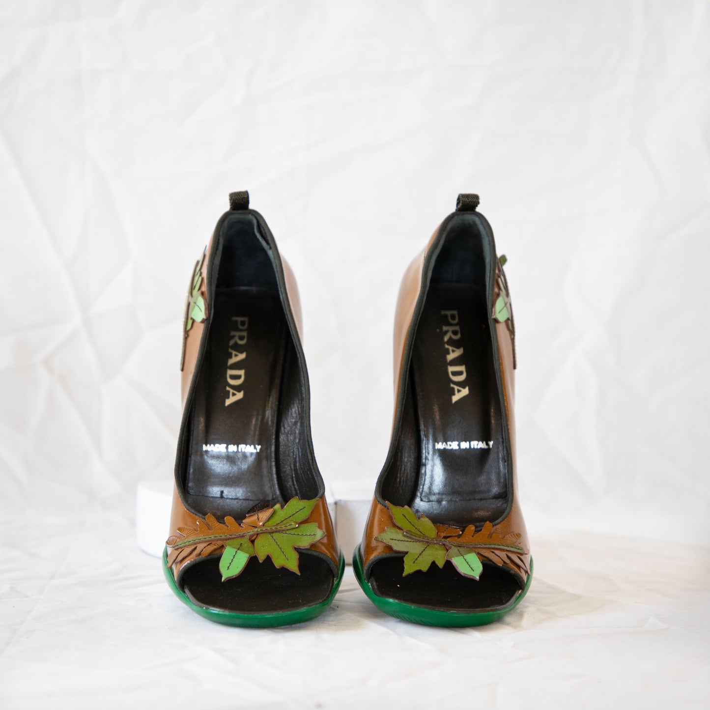 Prada FW 1999 Foliage Heels  Icarus Vintage