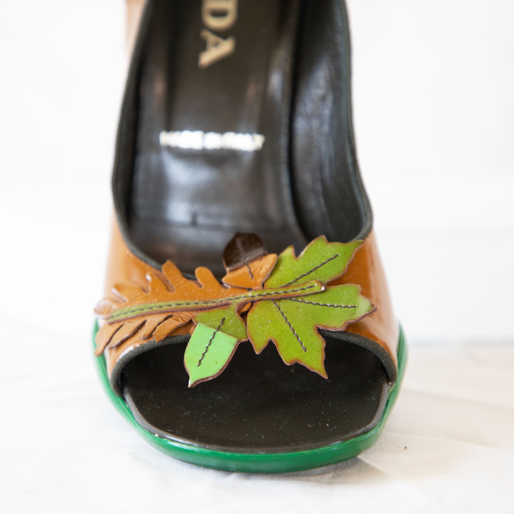 Prada FW 1999 Foliage Heels  Icarus Vintage