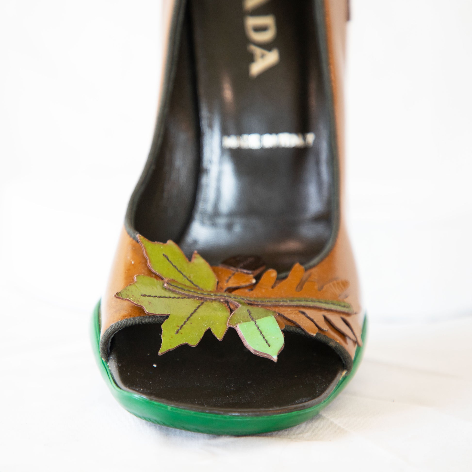 Prada FW 1999 Foliage Heels  Icarus Vintage