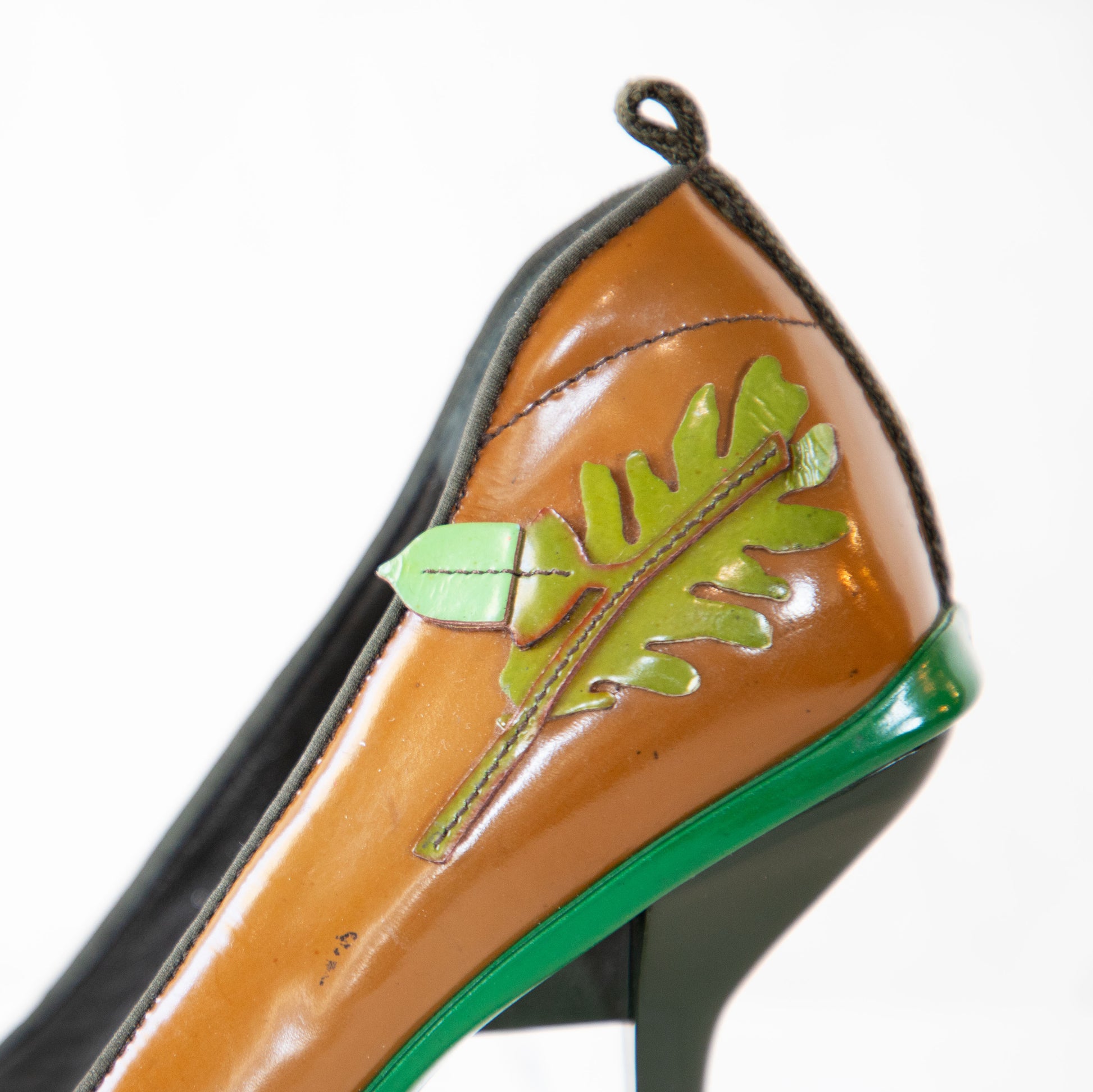 Prada FW 1999 Foliage Heels  Icarus Vintage