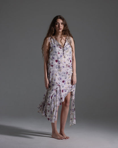Chloe Fall 2008 Watercolor Floral Dress  Icarus Vintage
