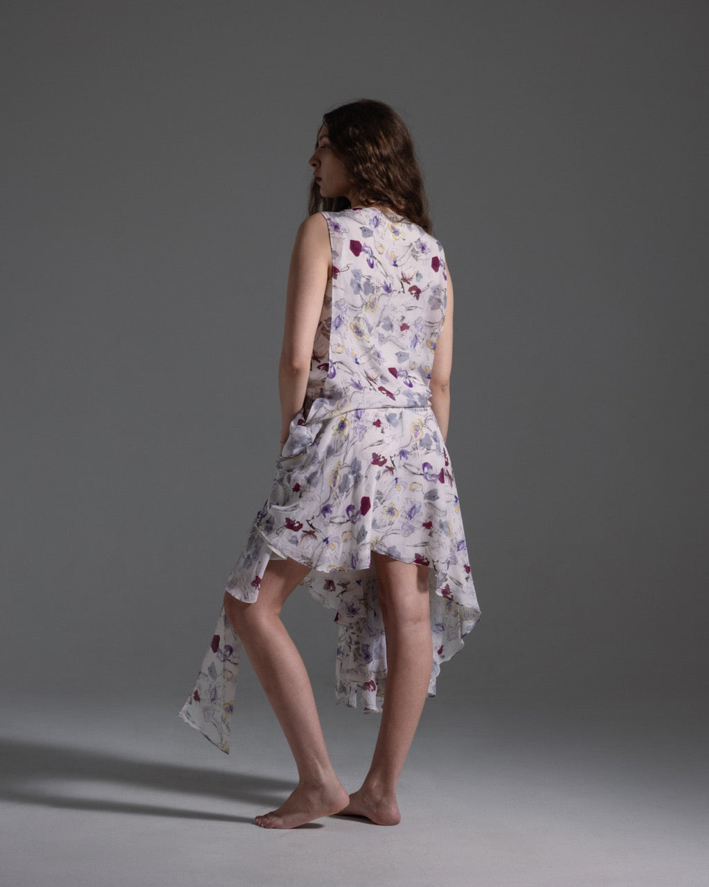 Chloe Fall 2008 Watercolor Floral Dress  Icarus Vintage