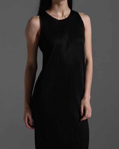 Pleats Please Black Maxi Tank Dress  Icarus Vintage