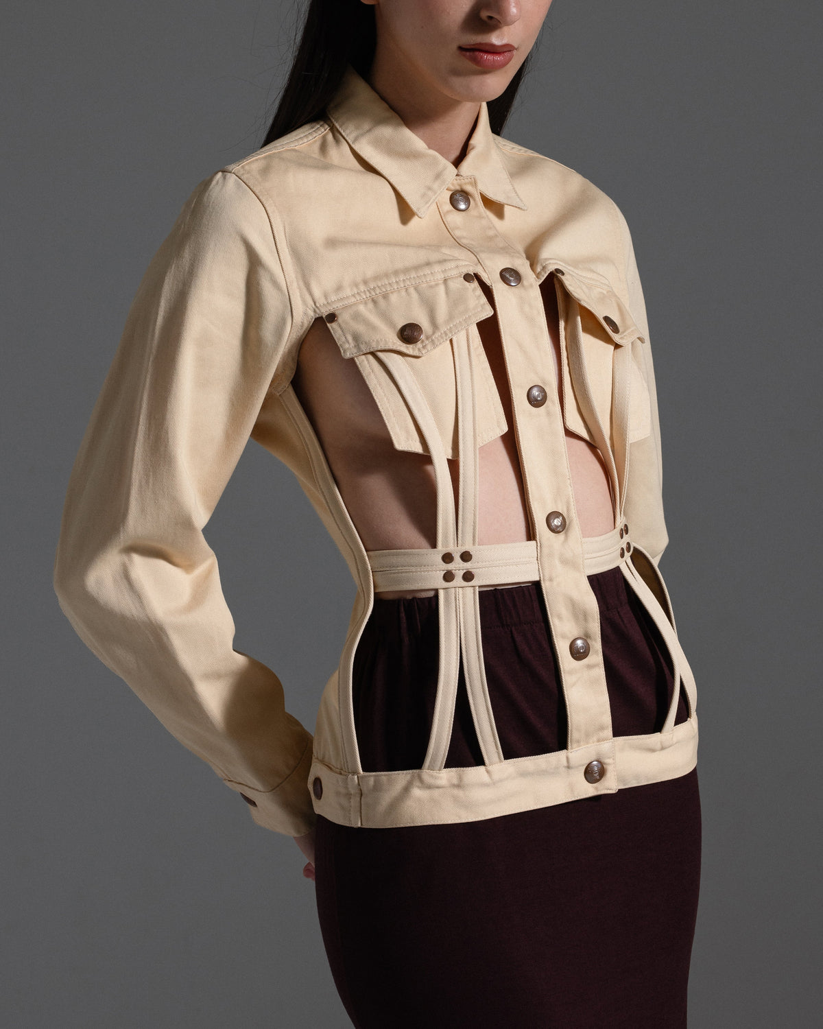 Jean Paul Gaultier Junior 1989 Cage Jacket  Icarus Vintage