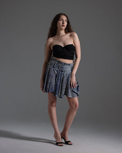 Blumarine Black Linen Top  Icarus Vintage