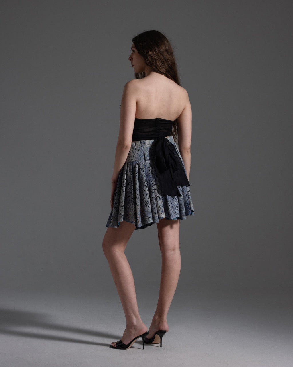 Blumarine Black Linen Top  Icarus Vintage