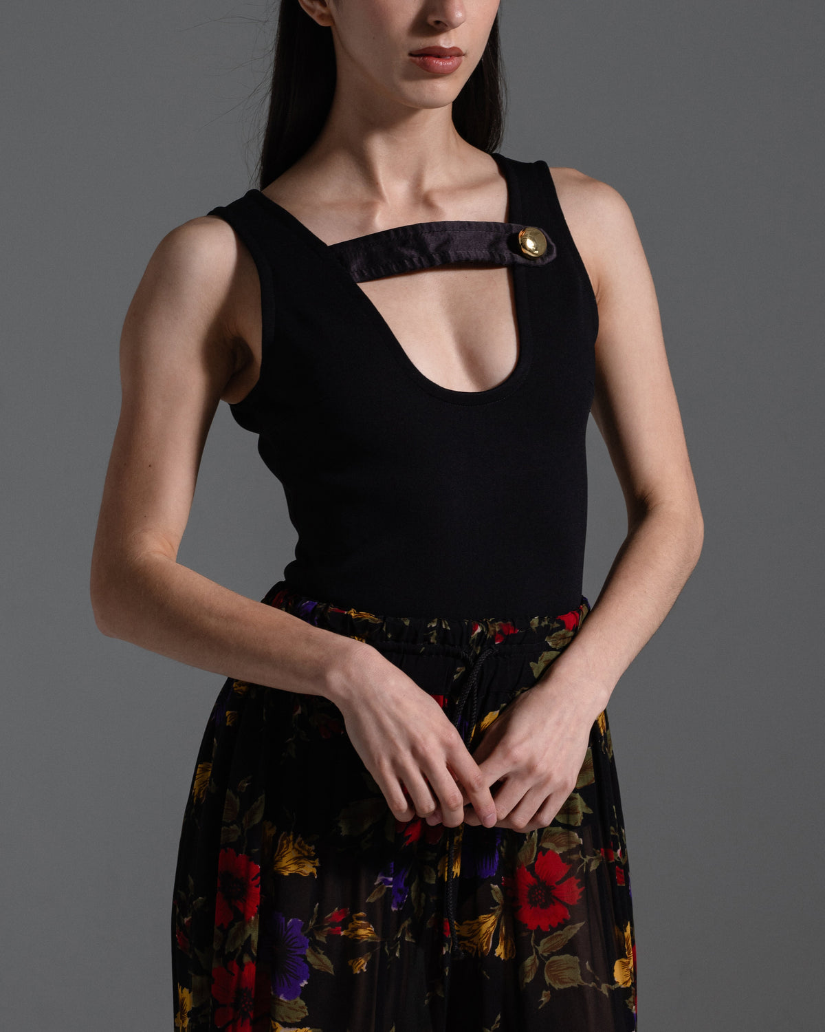 Prada Spring 2019 Black Runway Bodysuit  Icarus Vintage