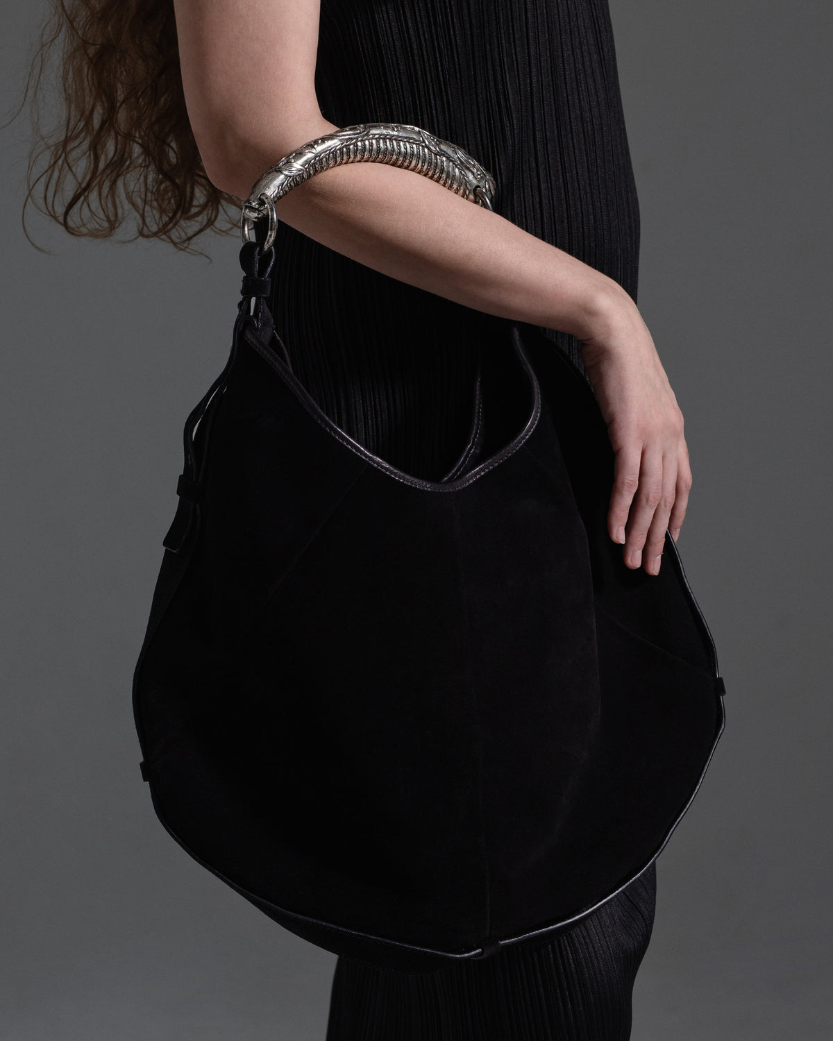 Yves Saint Laurent Fall 2002 Black Suede Mombasa Bag  Icarus Vintage