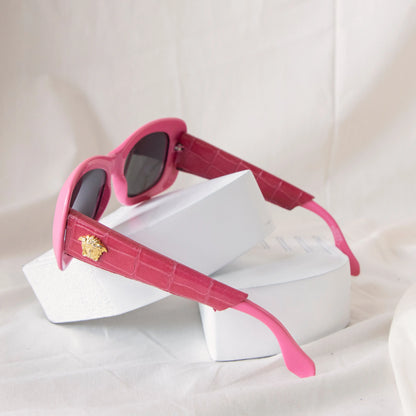 Versace SS 1996 Pink Croc Sunnies  Icarus Vintage