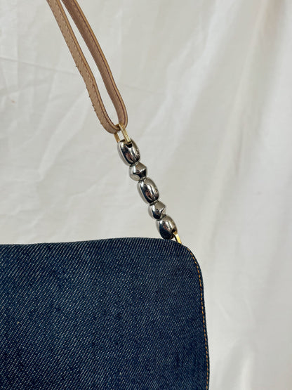 Dior Spring 2000 Denim Malice Shoulder Bag 