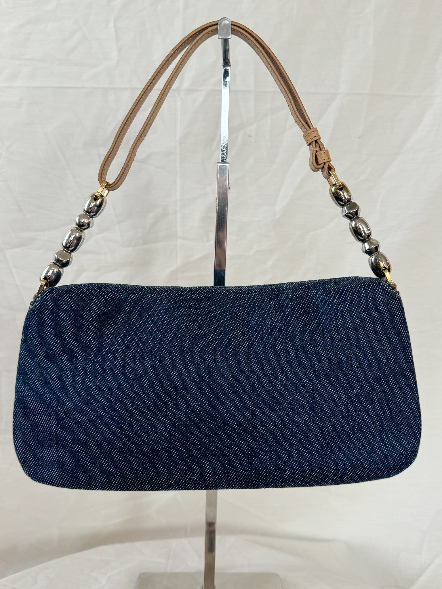 Dior Spring 2000 Denim Malice Shoulder Bag  