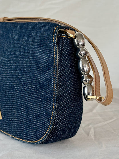 Dior Spring 2000 Denim Malice Shoulder Bag  