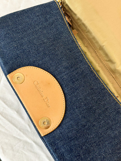 Dior Spring 2000 Denim Malice Shoulder Bag  