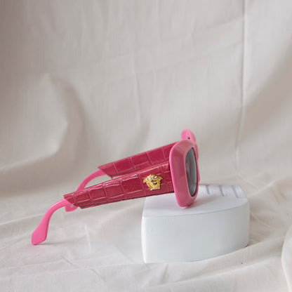 Versace SS 1996 Pink Croc Sunnies 950.00 Icarus Vintage
