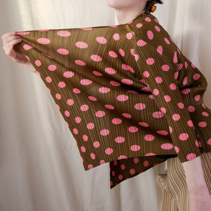 Issey Miyake Pleats Please 1990’s Polka Dot Cardigan 225.00 Icarus Vintage