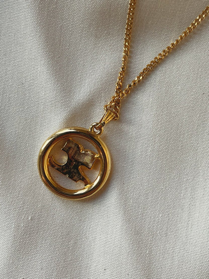 Courrèges 80’s Gold Pendant Necklace 145.00 Icarus Vintage