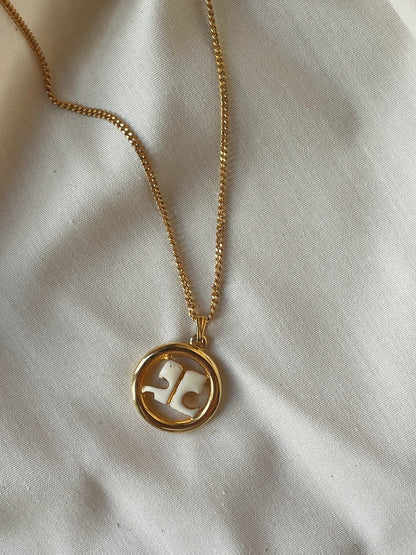 Courrèges 80’s Gold Pendant Necklace 145.00 Icarus Vintage